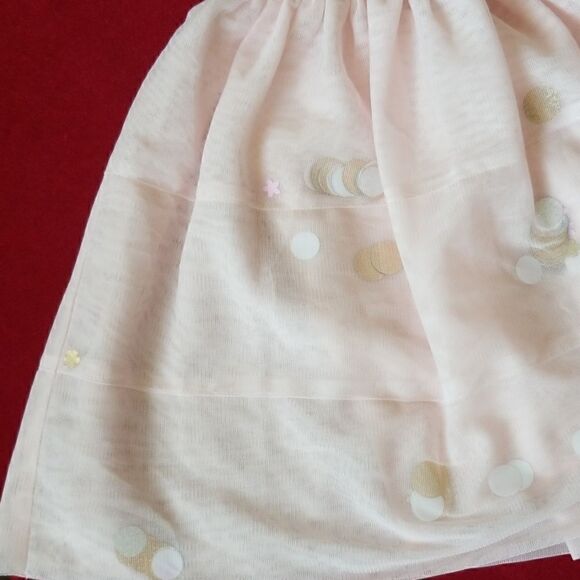 Cat and Jack Pink Mesh 3 Tier Skirt - Picture 2 of 6